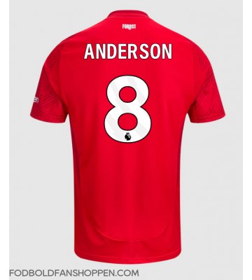 Nottingham Forest Elliot Anderson #8 Hjemmebanetrøje 2024-25 Kortærmet